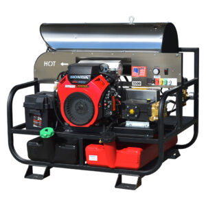 6012pro-20 hot water pressure washing skid 3500 psi 5.5 gpm