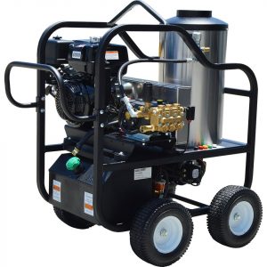 Hot water pressure washer 4 wheel portable 4012-17G