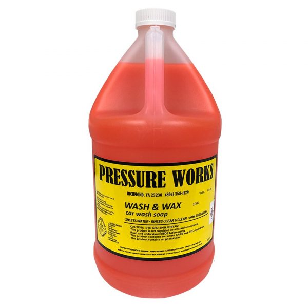 Wash & Wax Car Wash Soap for Auto Detailing by Pressure Works