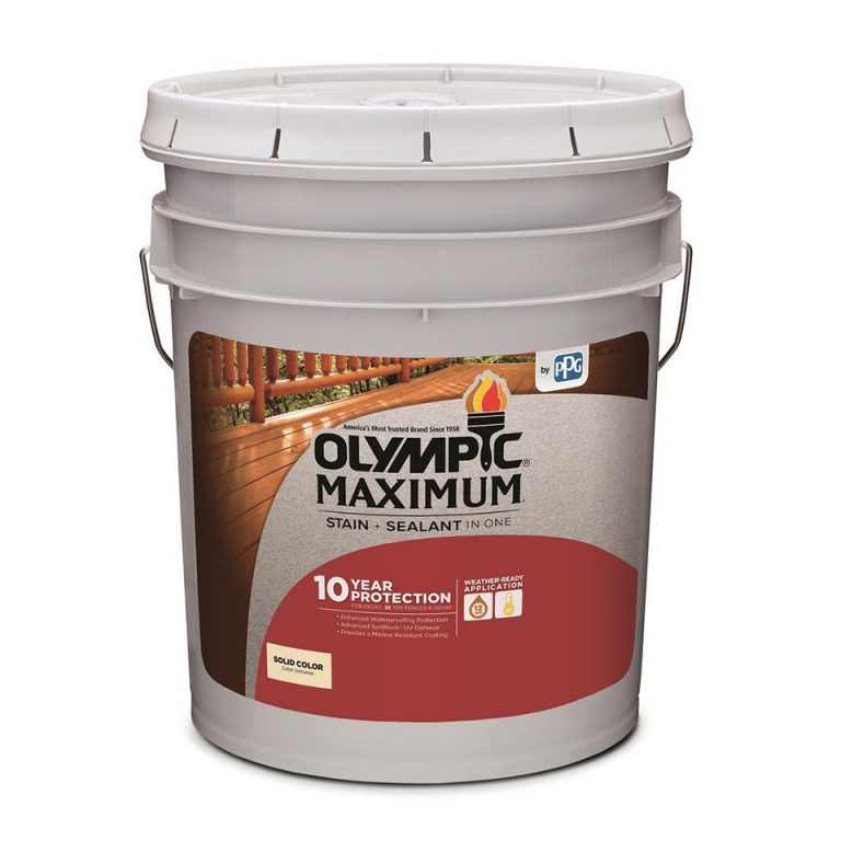 Olympic Maximum Solid Color Stain & Sealant Pressure Works