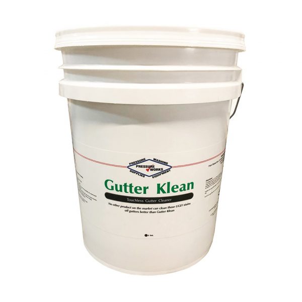 Gutter Klean gutter cleaner chemical wash from Pressure Works Inc