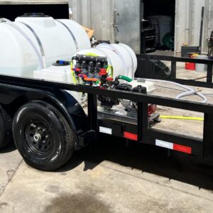 custom made soft wash trailer full view pressure works