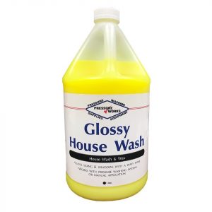 Glossy House Wash chemical for washing and cleaning the house with pressure washing