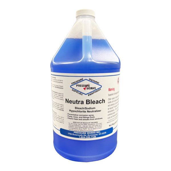 Neutra Bleach Sodium Hypochlorite Bleach Neutralizer by Pressure Works
